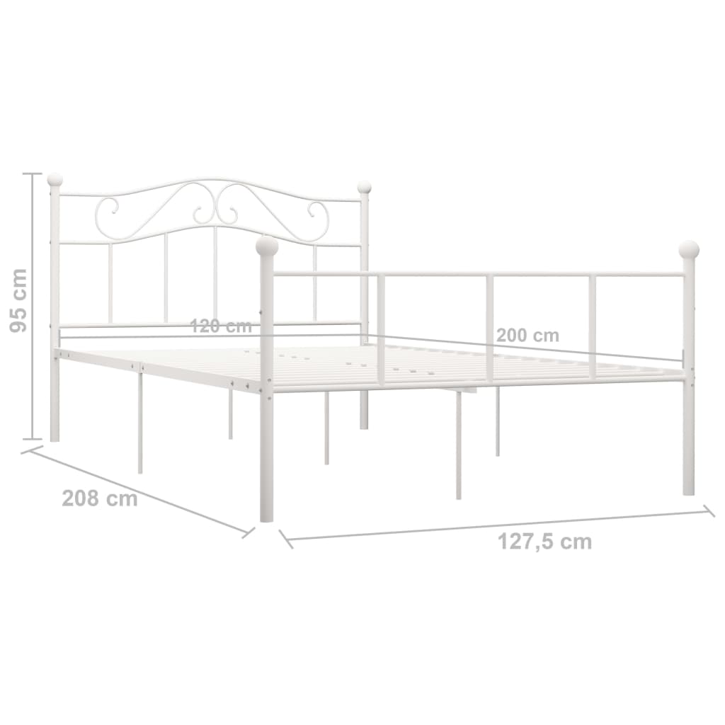 Giroletto Bianco in Metallo 120x200 cm - homemem39