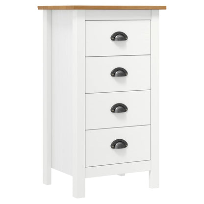 Credenza Hill Range Bianco 46x35x80 cm Legno Massello di Pino - homemem39