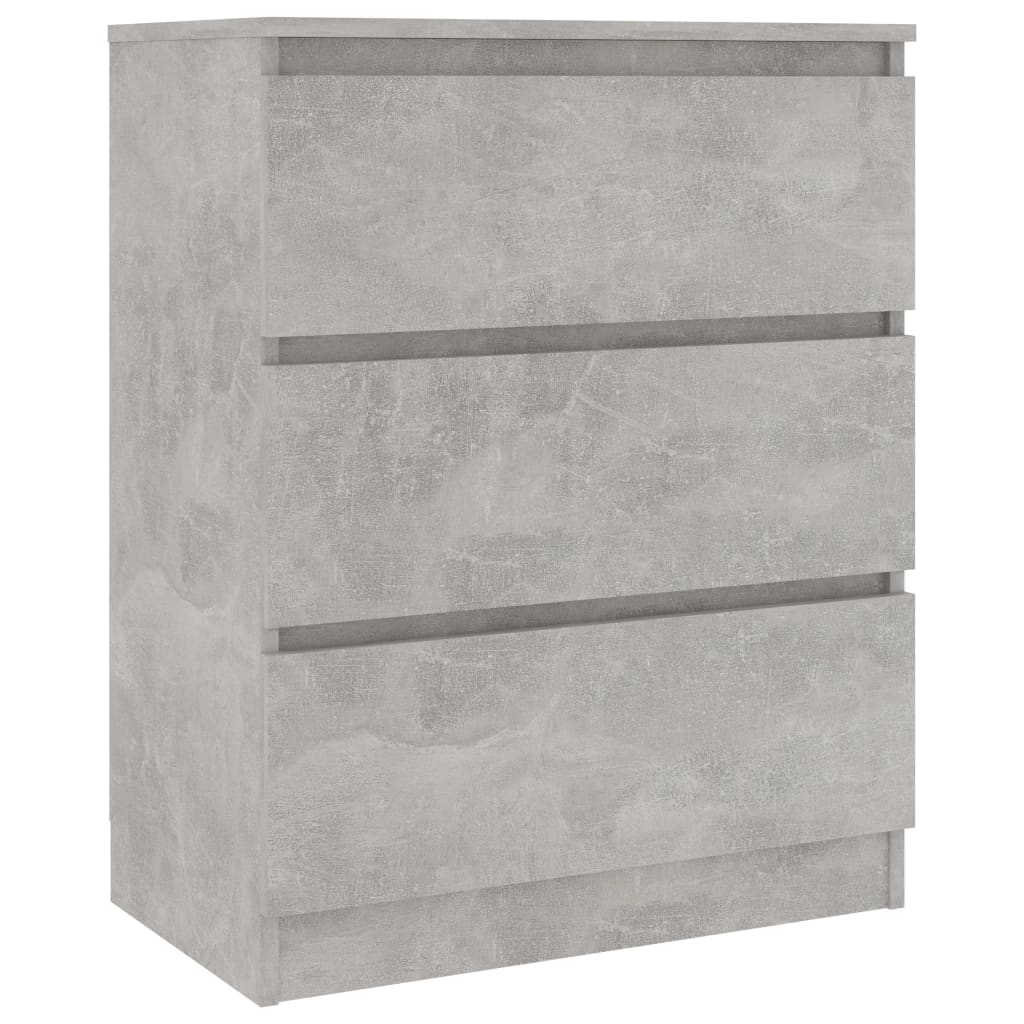 Credenza Grigio Cemento 60x35x76 cm in Legno Multistrato - homemem39