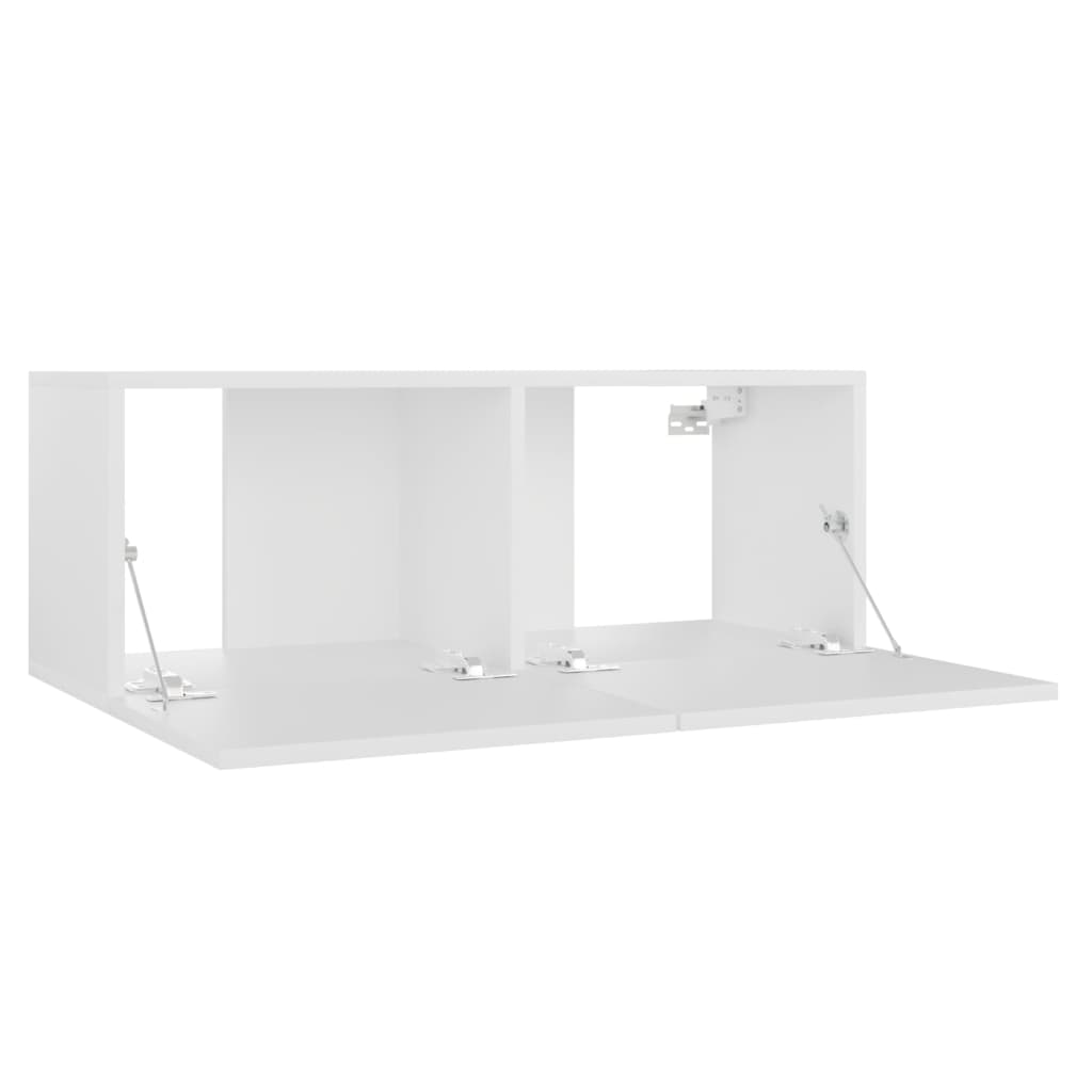 Mobile Porta TV Bianco 80x30x30 cm in Legno Multistrato - homemem39