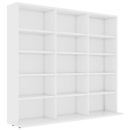 Armadietto Porta CD Bianco 102x23x89,5 cm in Legno Multistrato - homemem39