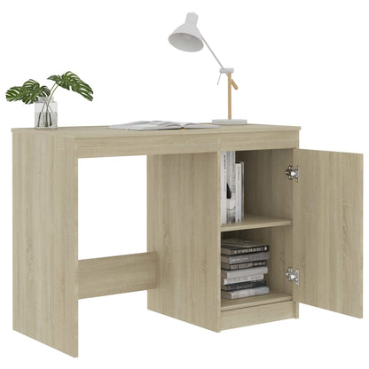 Scrivania Rovere Sonoma 100x50x76 cm in Legno Multistrato - homemem39