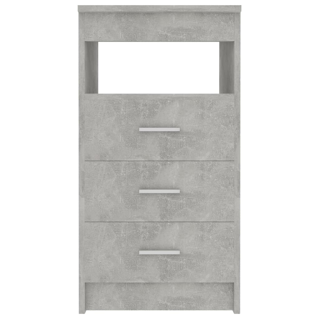 Cassettiera Grigio Cemento 40x50x76 cm in Legno Multistrato - homemem39