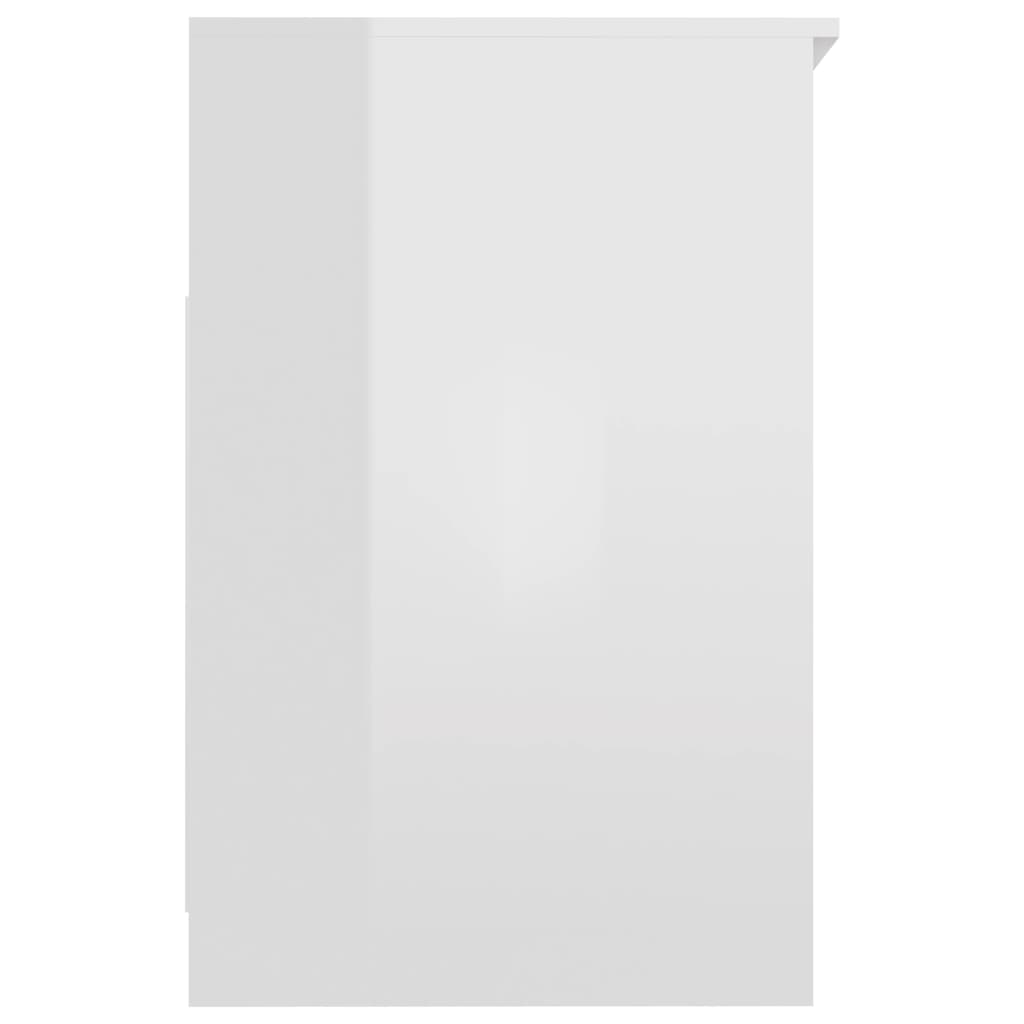 Cassettiera Bianco Lucido 40x50x76 cm in Legno Multistrato - homemem39