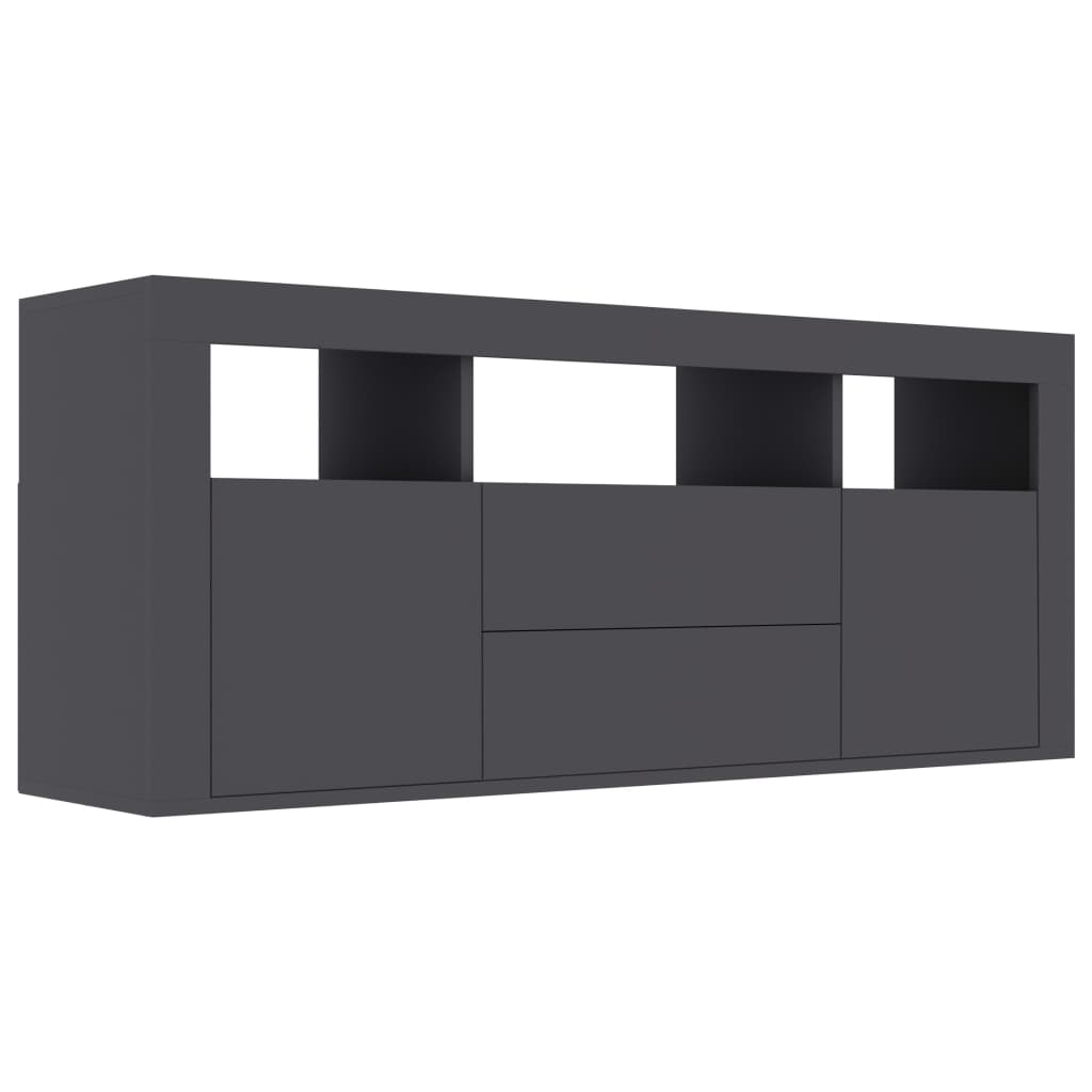 Mobile Porta TV Grigio 120x30x50 cm in Legno Multistrato - homemem39