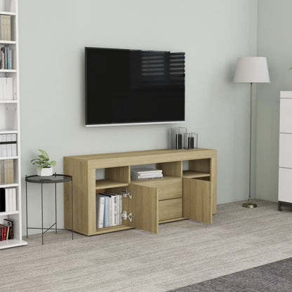 Mobile Porta TV Rovere Sonoma 120x30x50 cm in Legno Multistrato - homemem39