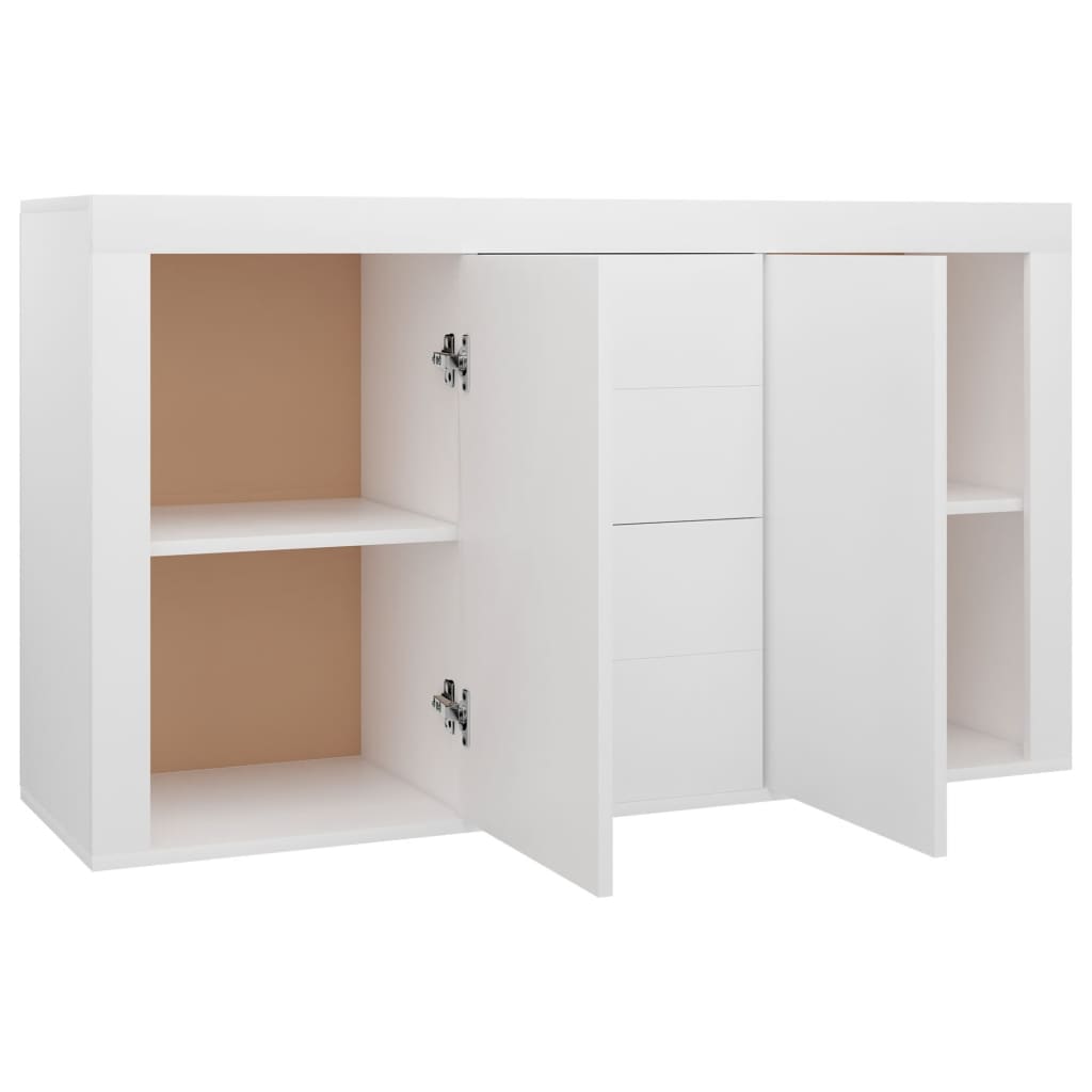 Credenza Bianca 120x36x69 cm in Truciolato - homemem39