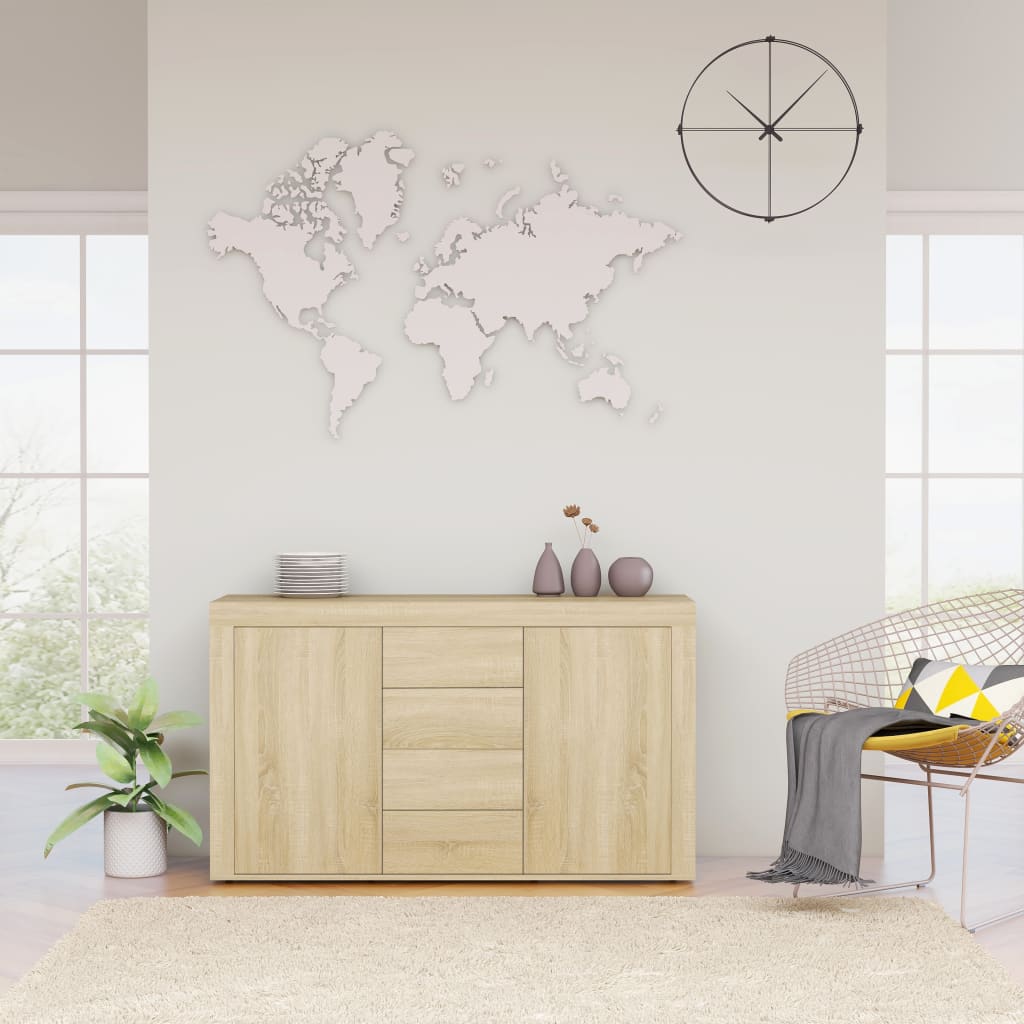 Credenza Rovere Sonoma 120x36x69 cm in Truciolato - homemem39