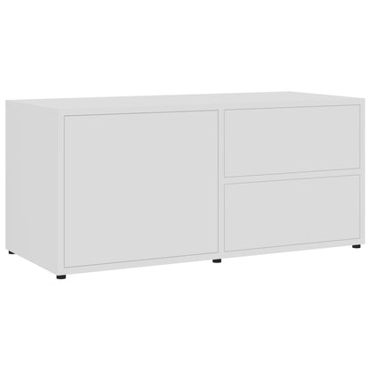 Mobile Porta TV Bianco 80x34x36 cm in Legno Multistrato - homemem39