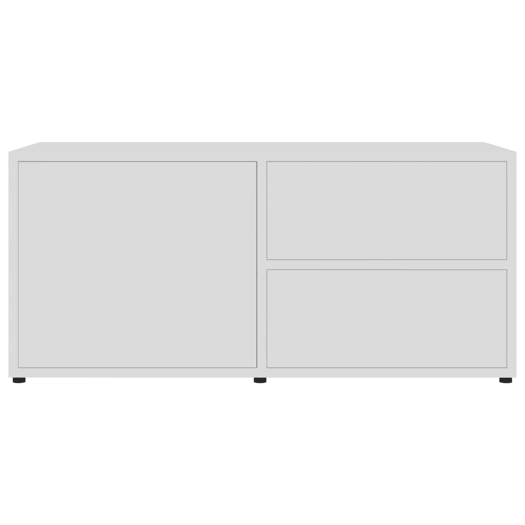 Mobile Porta TV Bianco 80x34x36 cm in Legno Multistrato - homemem39