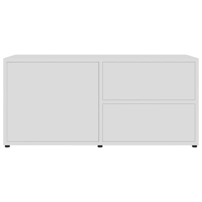 Mobile Porta TV Bianco 80x34x36 cm in Legno Multistrato - homemem39