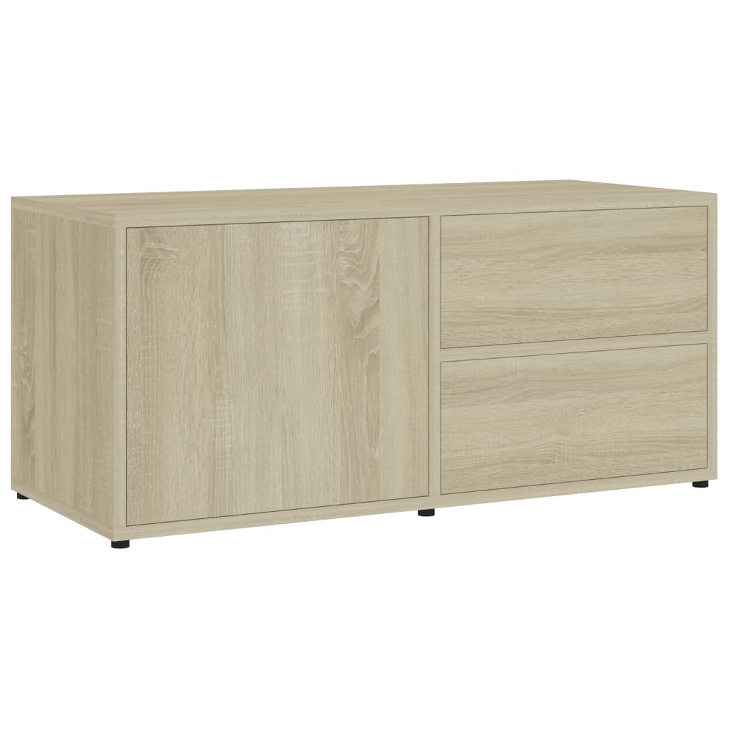 Mobile Porta TV Rovere Sonoma 80x34x36 cm in Truciolato - homemem39