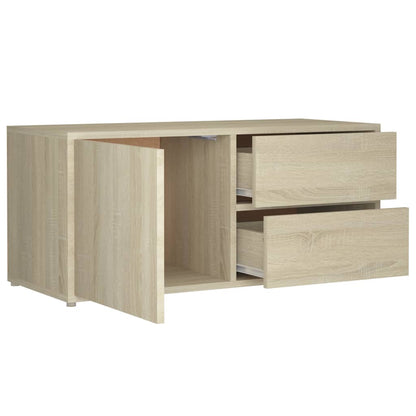 Mobile Porta TV Rovere Sonoma 80x34x36 cm in Truciolato - homemem39