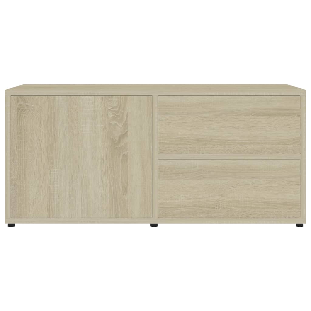 Mobile Porta TV Rovere Sonoma 80x34x36 cm in Truciolato - homemem39