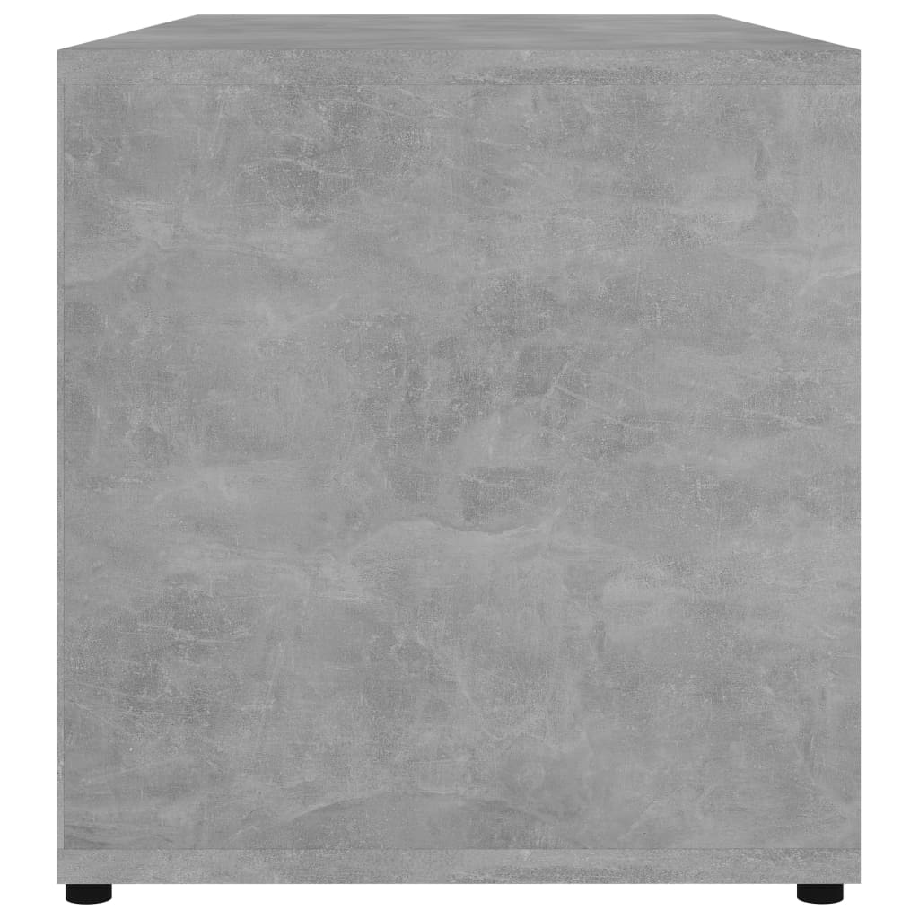 Mobile Porta TV Grigio Cemento 80x34x36 cm in Truciolato - homemem39