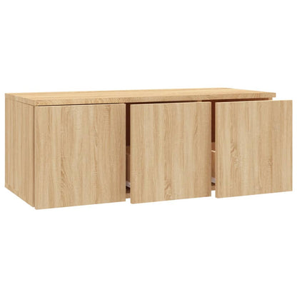 Mobile Porta TV Rovere Sonoma 80x34x30 cm Legno Multistrato - homemem39