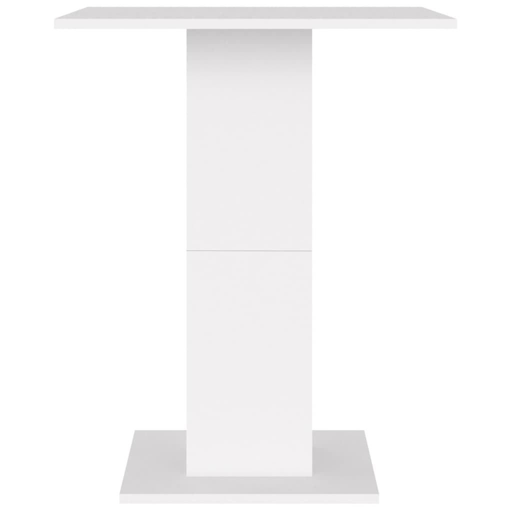 Tavolo da Bistrot Bianco 60x60x75 cm in Legno Multistrato - homemem39
