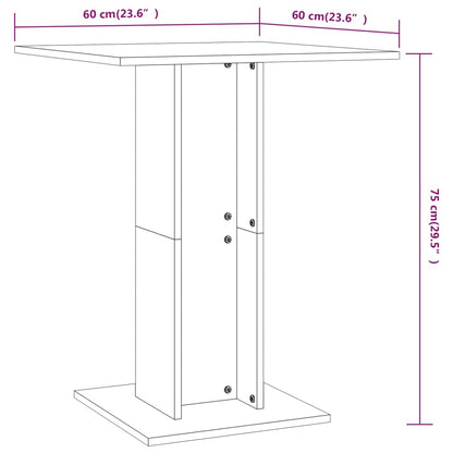 Tavolo da Bistrot Bianco 60x60x75 cm in Legno Multistrato - homemem39