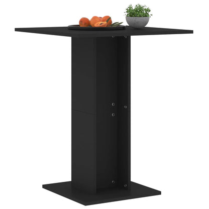 Tavolo da Bistrot Nero 60x60x75 cm in Truciolato - homemem39