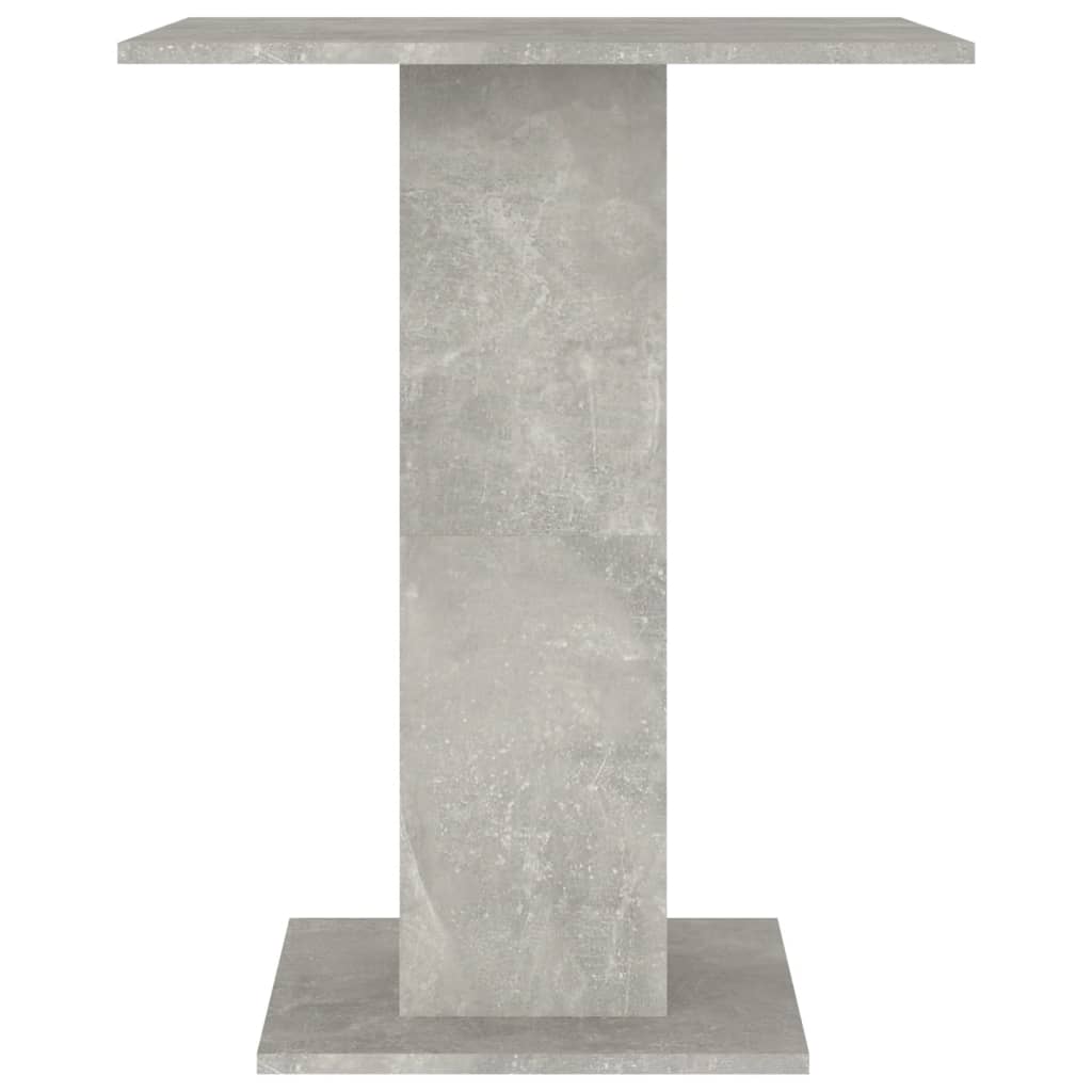 Tavolo da Bistrot Grigio Cemento 60x60x75 cm in Truciolato - homemem39
