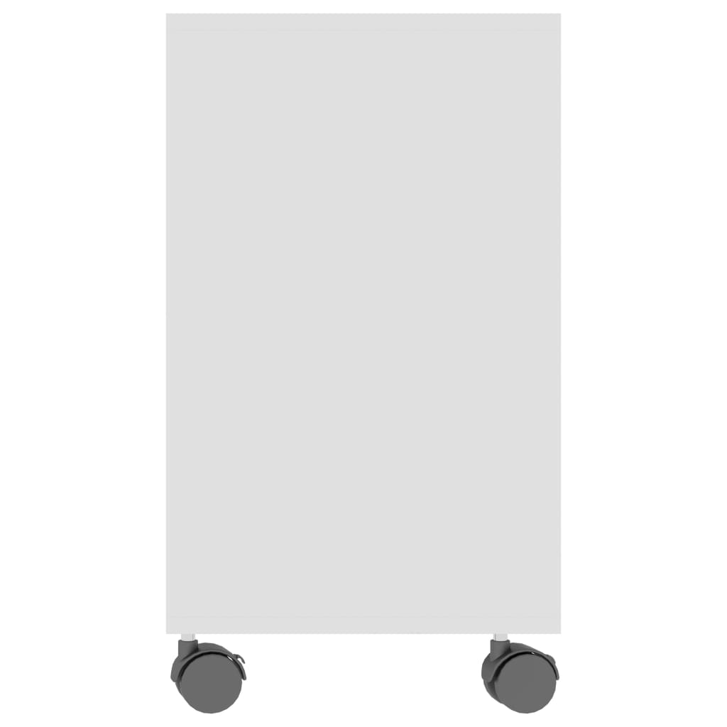 Tavolino da Salotto Bianco 70x35x55 cm in Legno Multistrato - homemem39