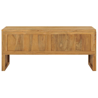 Mobile Porta TV 100x35x45 cm in Legno Massello di Teak - homemem39