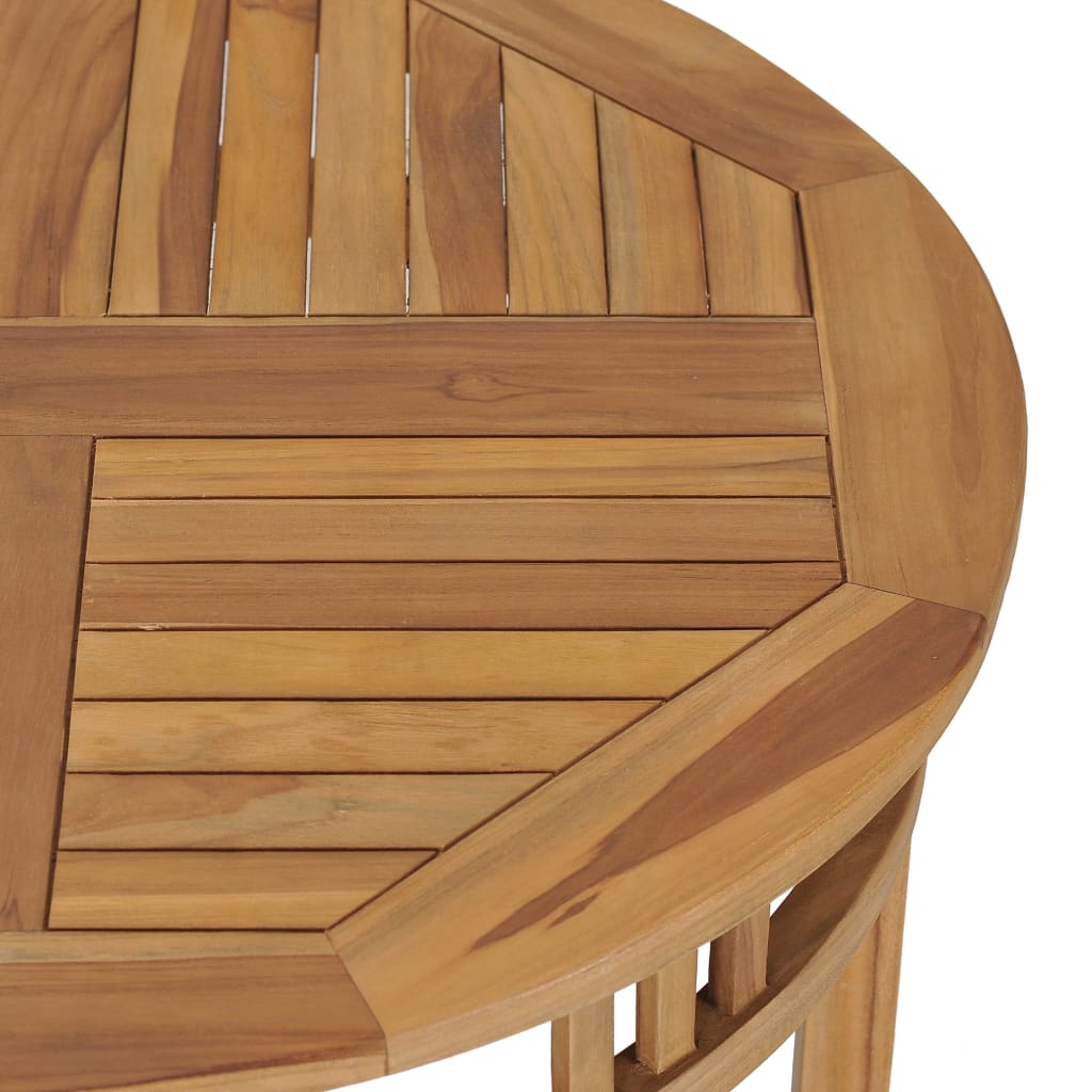 Set da Pranzo da Giardino 3 pz con Cuscini in Legno di Teak - homemem39