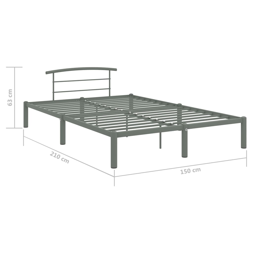 Giroletto Grigio in Metallo 140x200 cm - homemem39