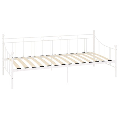 Telaio Divano Letto Bianco in Metallo 90x200 cm - homemem39