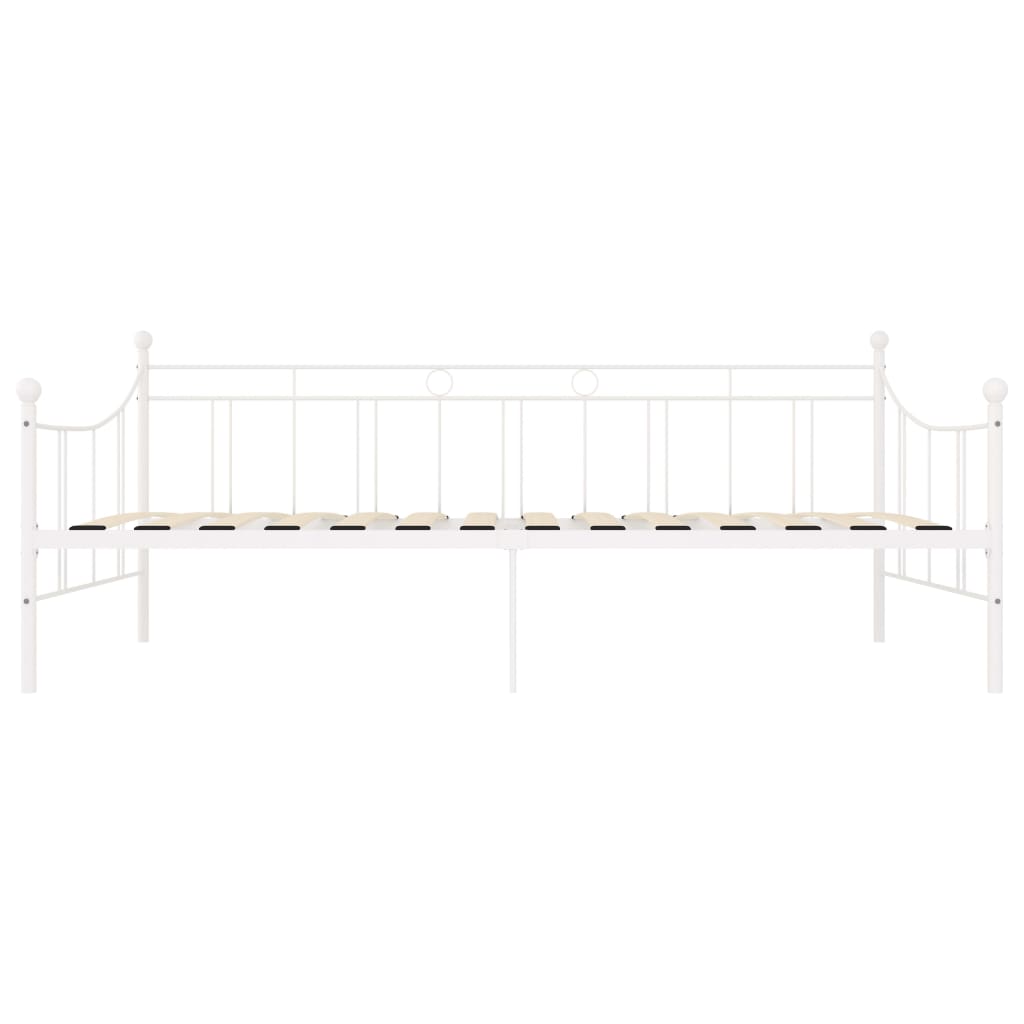 Telaio Divano Letto Bianco in Metallo 90x200 cm - homemem39