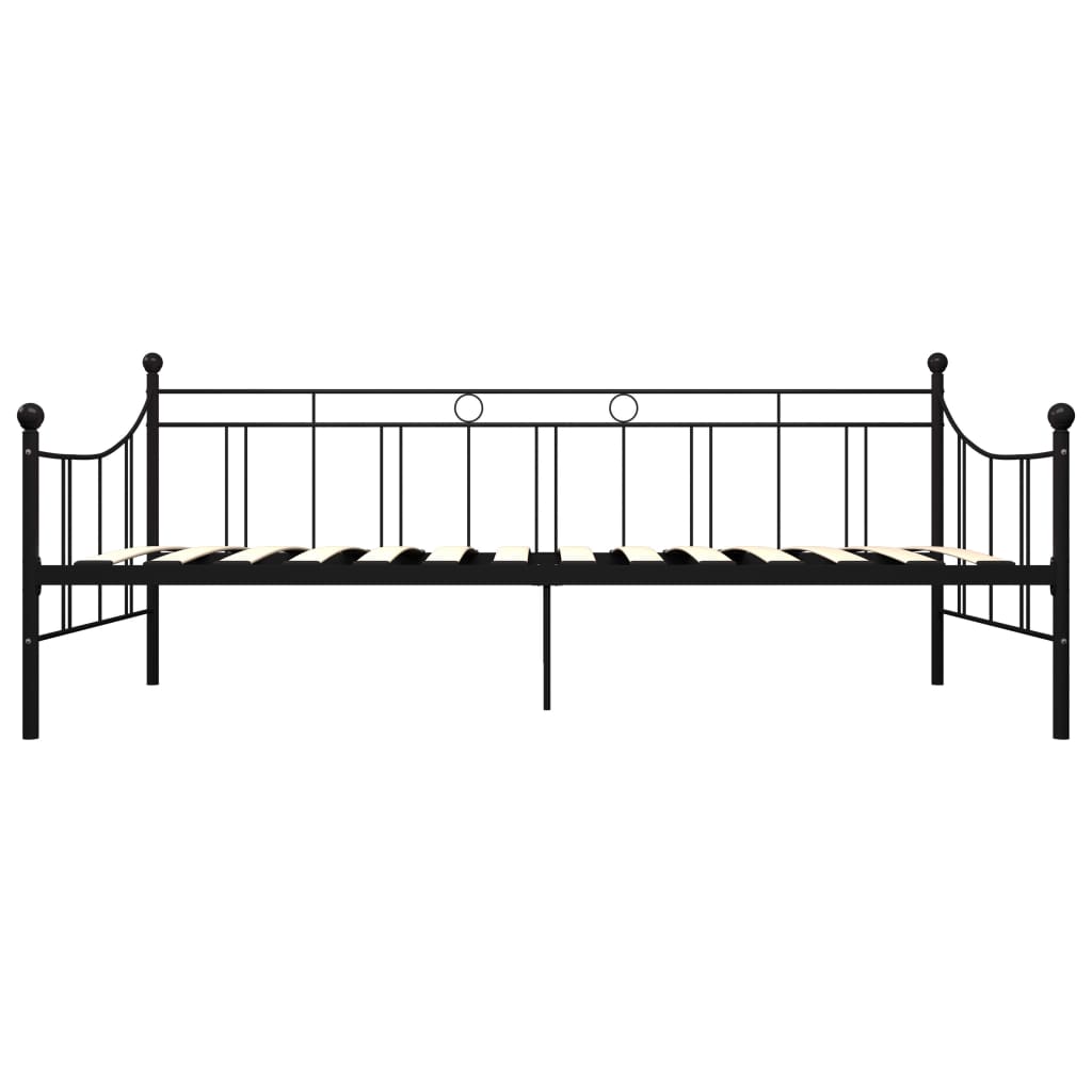 Telaio Divano Letto Nero in Metallo 90x200 cm - homemem39