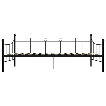 Telaio Divano Letto Nero in Metallo 90x200 cm - homemem39