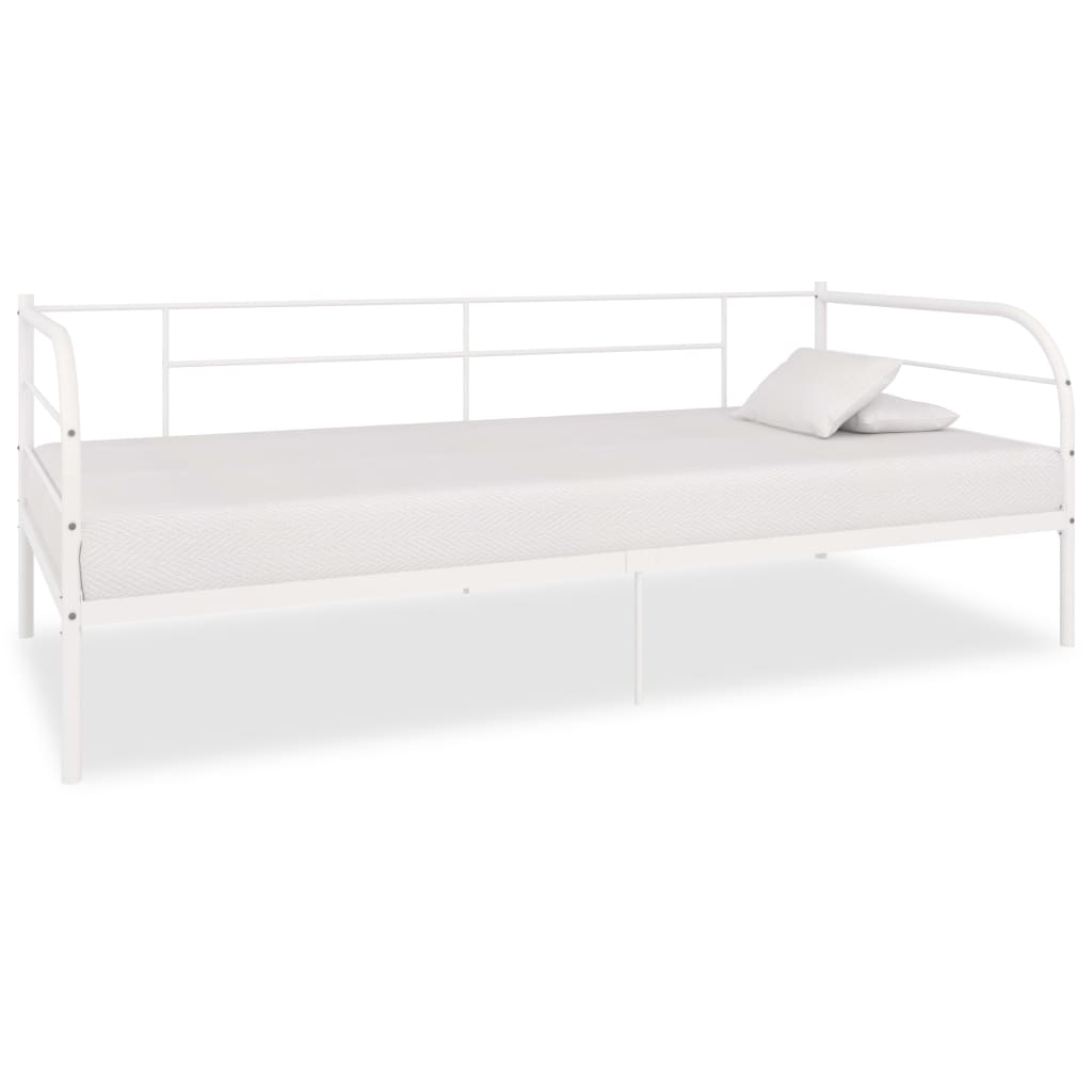 Telaio Divano Letto Bianco in Metallo 90x200 cm - homemem39