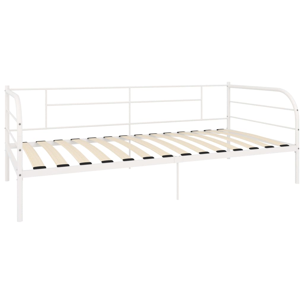 Telaio Divano Letto Bianco in Metallo 90x200 cm - homemem39