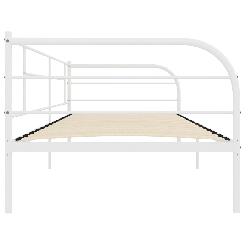 Telaio Divano Letto Bianco in Metallo 90x200 cm - homemem39