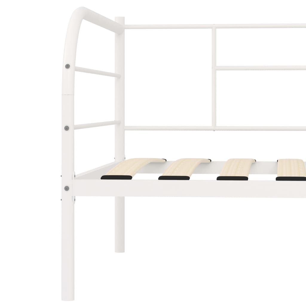 Telaio Divano Letto Bianco in Metallo 90x200 cm - homemem39