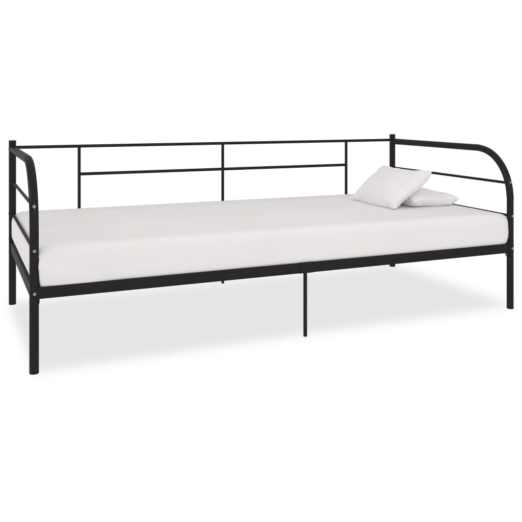 Telaio Divano Letto Nero in Metallo 90x200 cm - homemem39