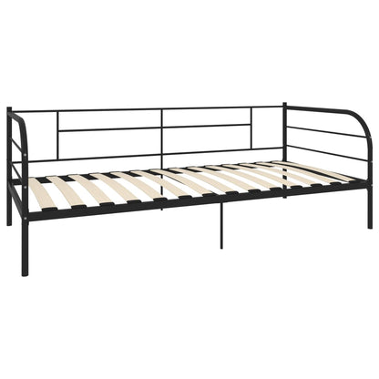 Telaio Divano Letto Nero in Metallo 90x200 cm - homemem39