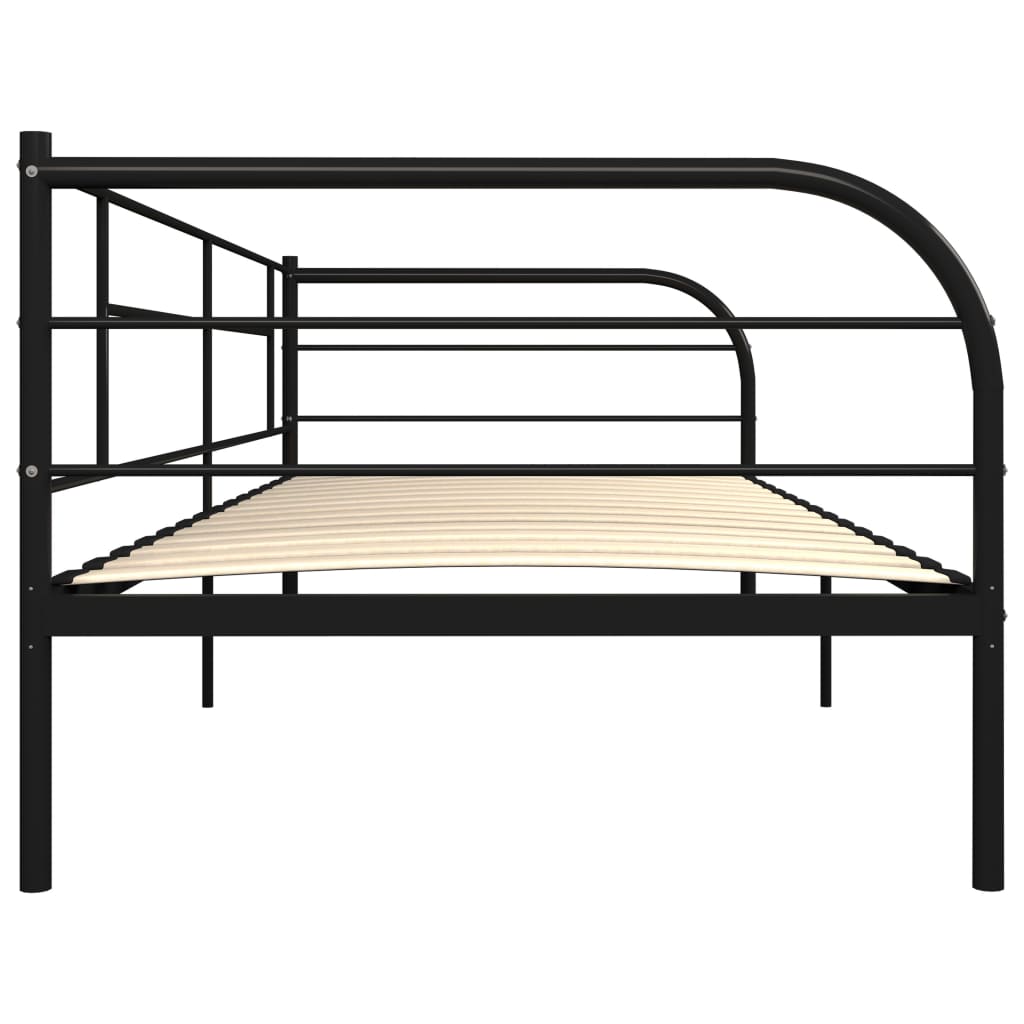 Telaio Divano Letto Nero in Metallo 90x200 cm - homemem39