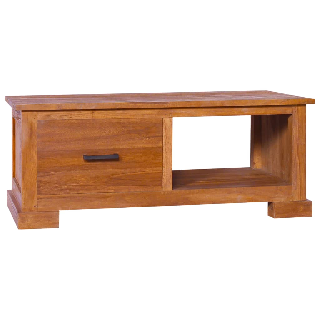 Mobile Porta TV 90x50x37 cm in Legno Massello di Teak - homemem39