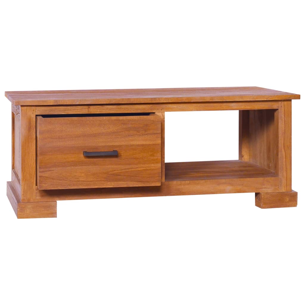 Mobile Porta TV 90x50x37 cm in Legno Massello di Teak - homemem39