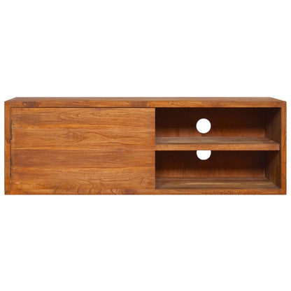 Mobile TV a Parete 90x30x30 cm in Legno Massello di Teak - homemem39