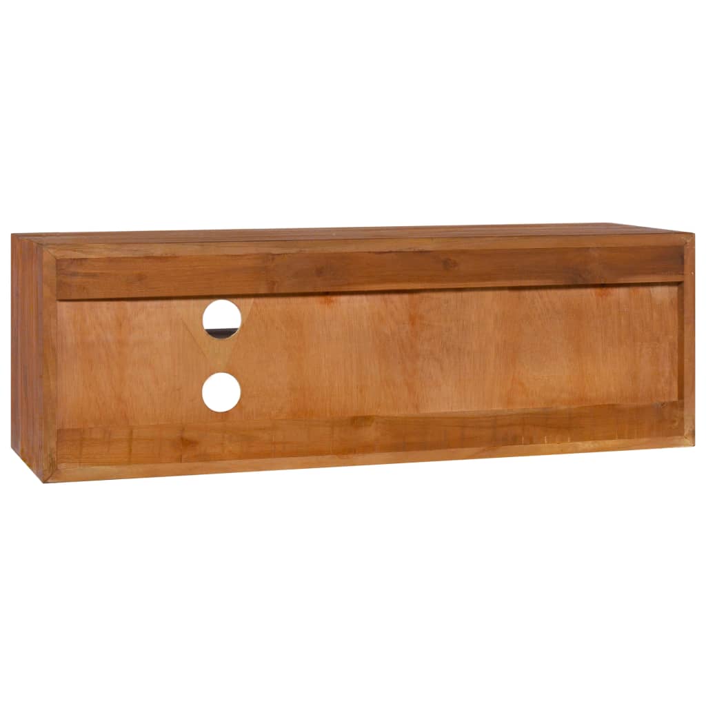 Mobile TV a Parete 90x30x30 cm in Legno Massello di Teak - homemem39