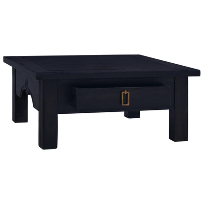 Tavolino Salotto Nero Chiaro 68x68x30 cm in Massello di Mogano - homemem39