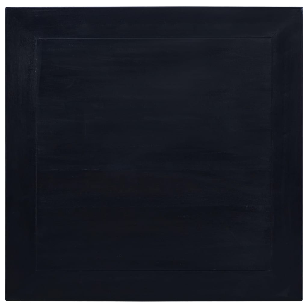 Tavolino Salotto Nero Chiaro 68x68x30 cm in Massello di Mogano - homemem39