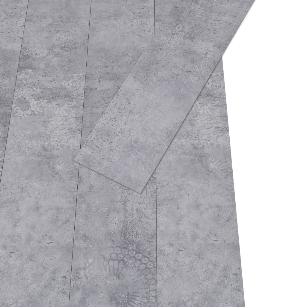 Listoni Pavimento PVC 5,02 m² 2 mm Autoadesivi Grigio Cemento - homemem39