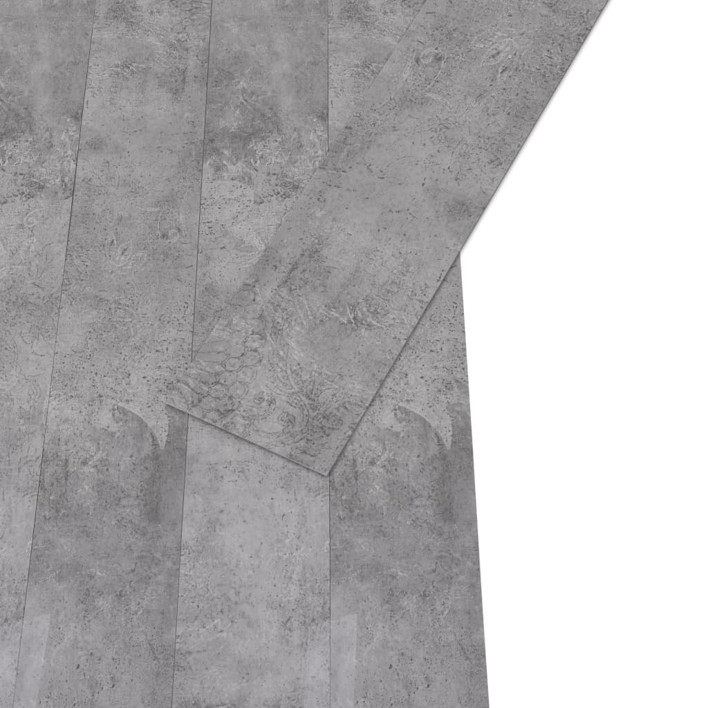 Listoni Pavimento PVC 5,02 m² 2 mm Autoadesivi Marrone Cemento - homemem39