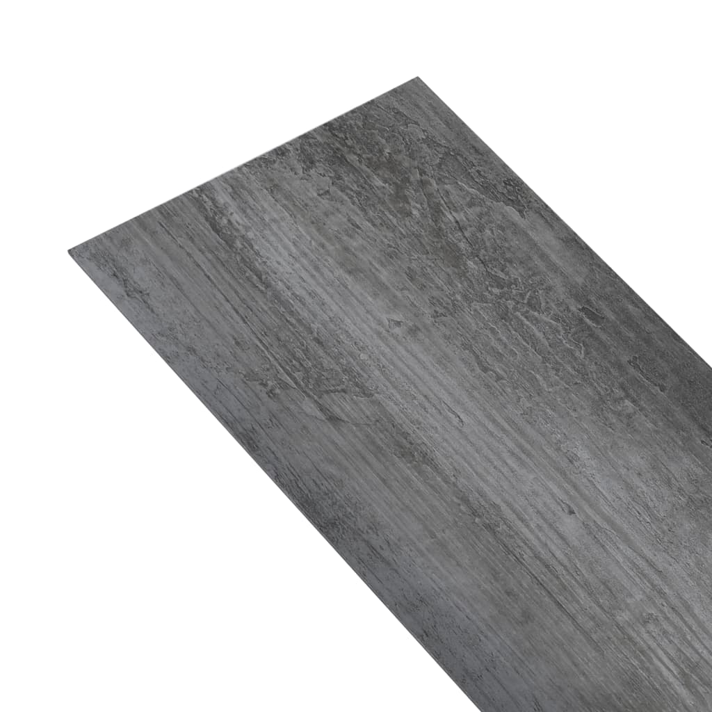 Listoni Pavimenti Non Autoadesivi PVC 5,26 m² 2mm Grigio Lucido - homemem39