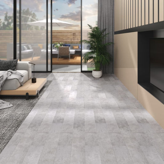 Listoni Pavimenti Non Autoadesivi PVC 5,26m² 2mm Grigio Terra - homemem39