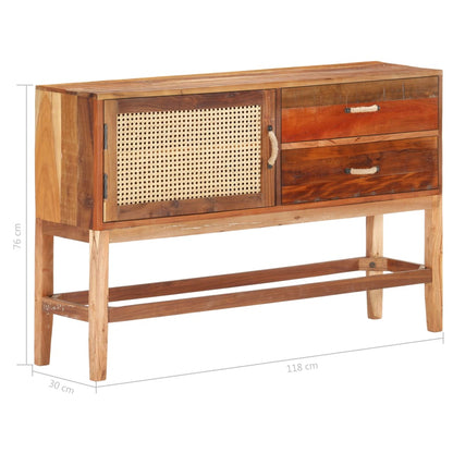 Credenza 118x30x76 cm in Legno Massello di Recupero - homemem39